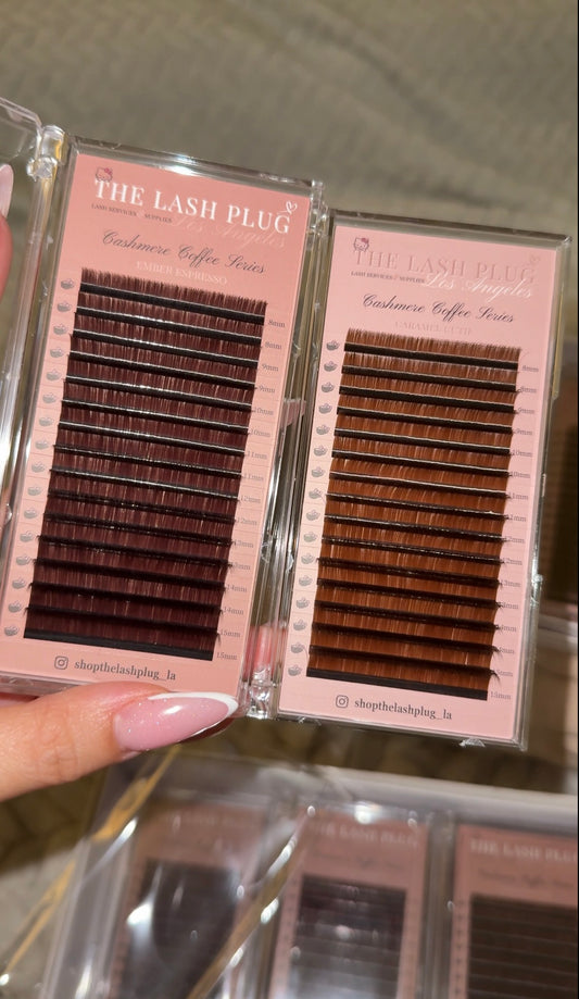 Ember Espresso Mixed Trays - Cashmere Brown Lashes
